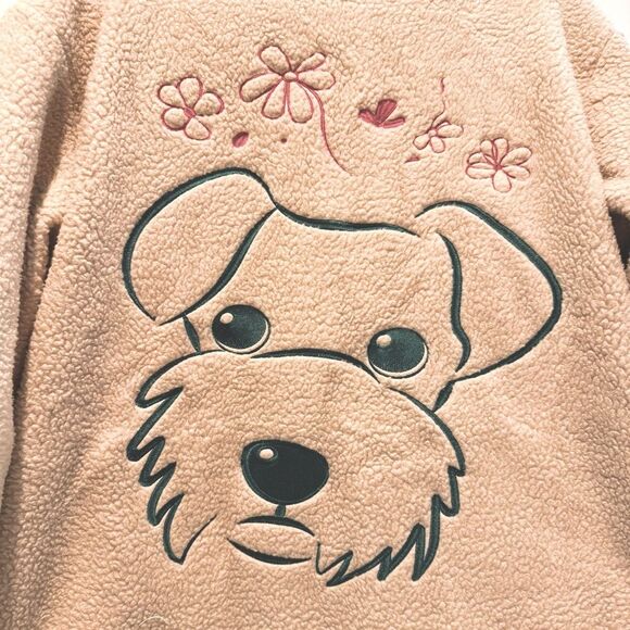 Easel Scribbly Stars Reversible Jacket Quilted Fleece Pockets Green Size Large - Picture 6 of 12